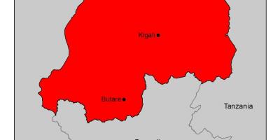 Mapa de Rwanda malària