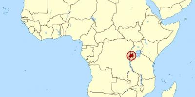 Mapa d'àfrica Rwanda